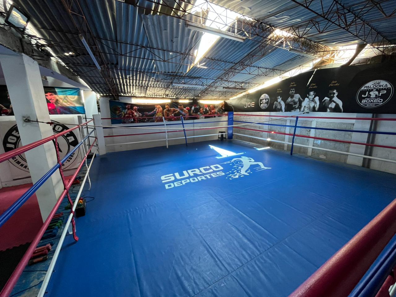 Ring de boxeo profesional con medidas oficiales en Joe Palooka Surco